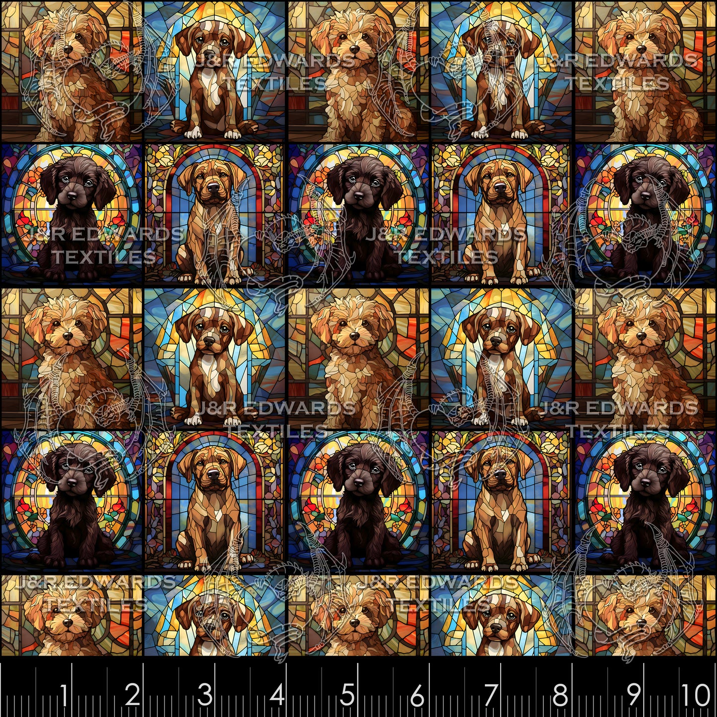 Stained Glass Pups