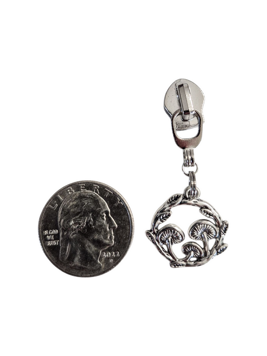 Funky Shrooms Zipper Pull