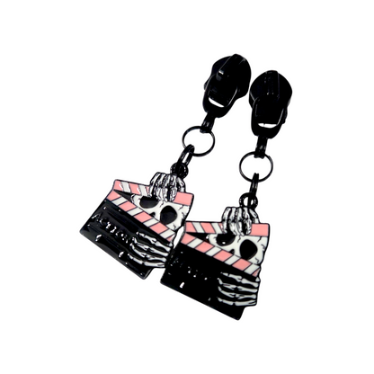 Pink Goth Zipper Pull