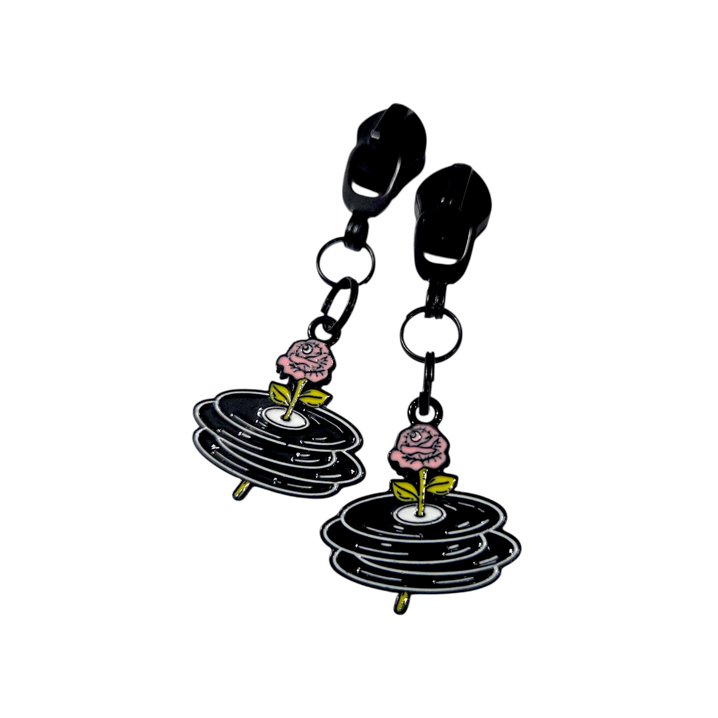 Pink Goth Zipper Pull