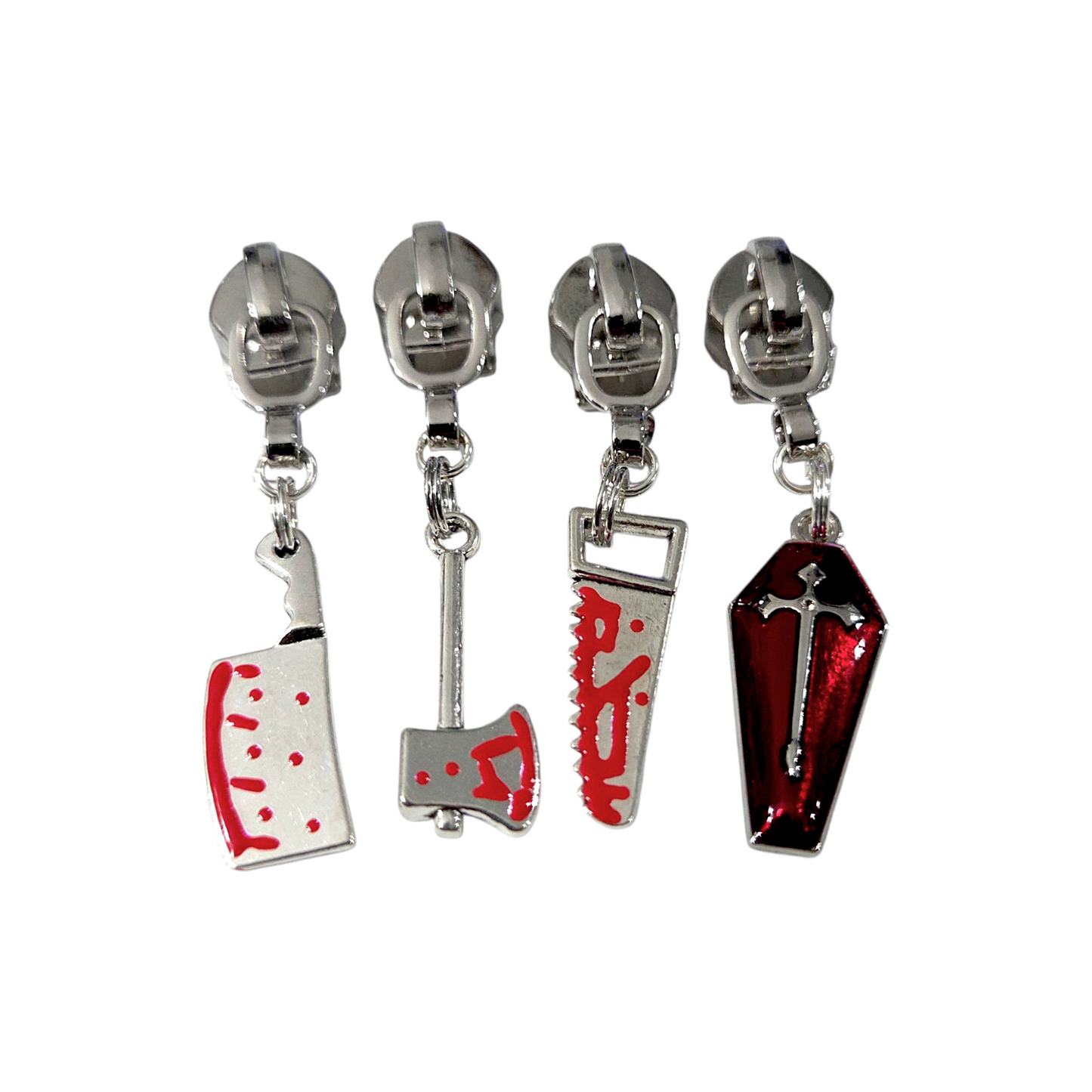 Bloody Horror Movie Zipper Pull