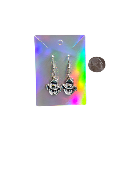 Earrings Blue Christmas