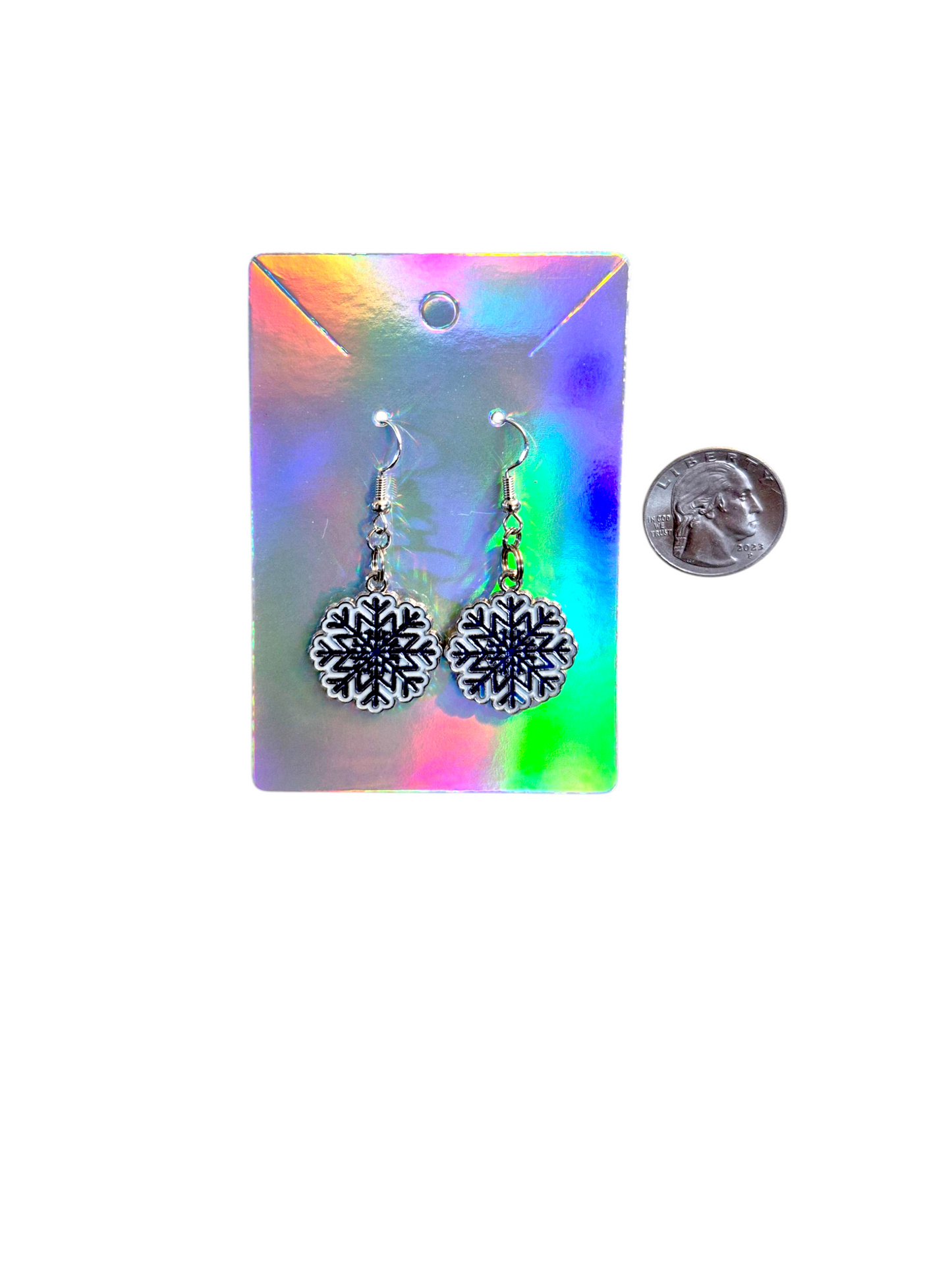 Earrings Blue Christmas