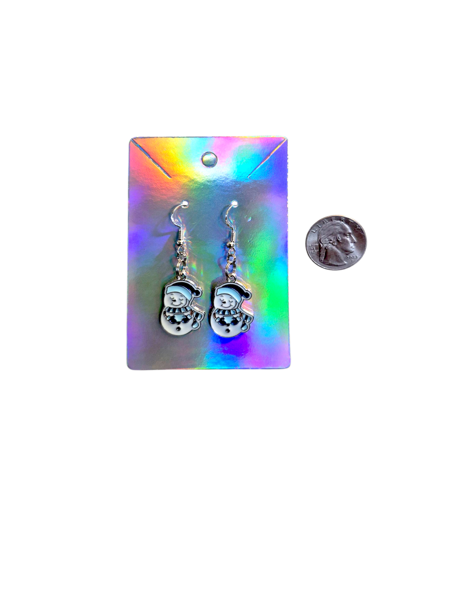 Earrings Blue Christmas