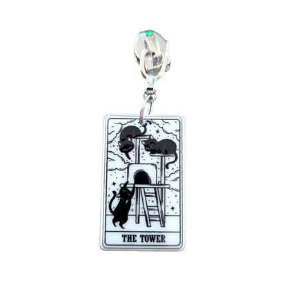 Kitty Tarot Zipper Pull