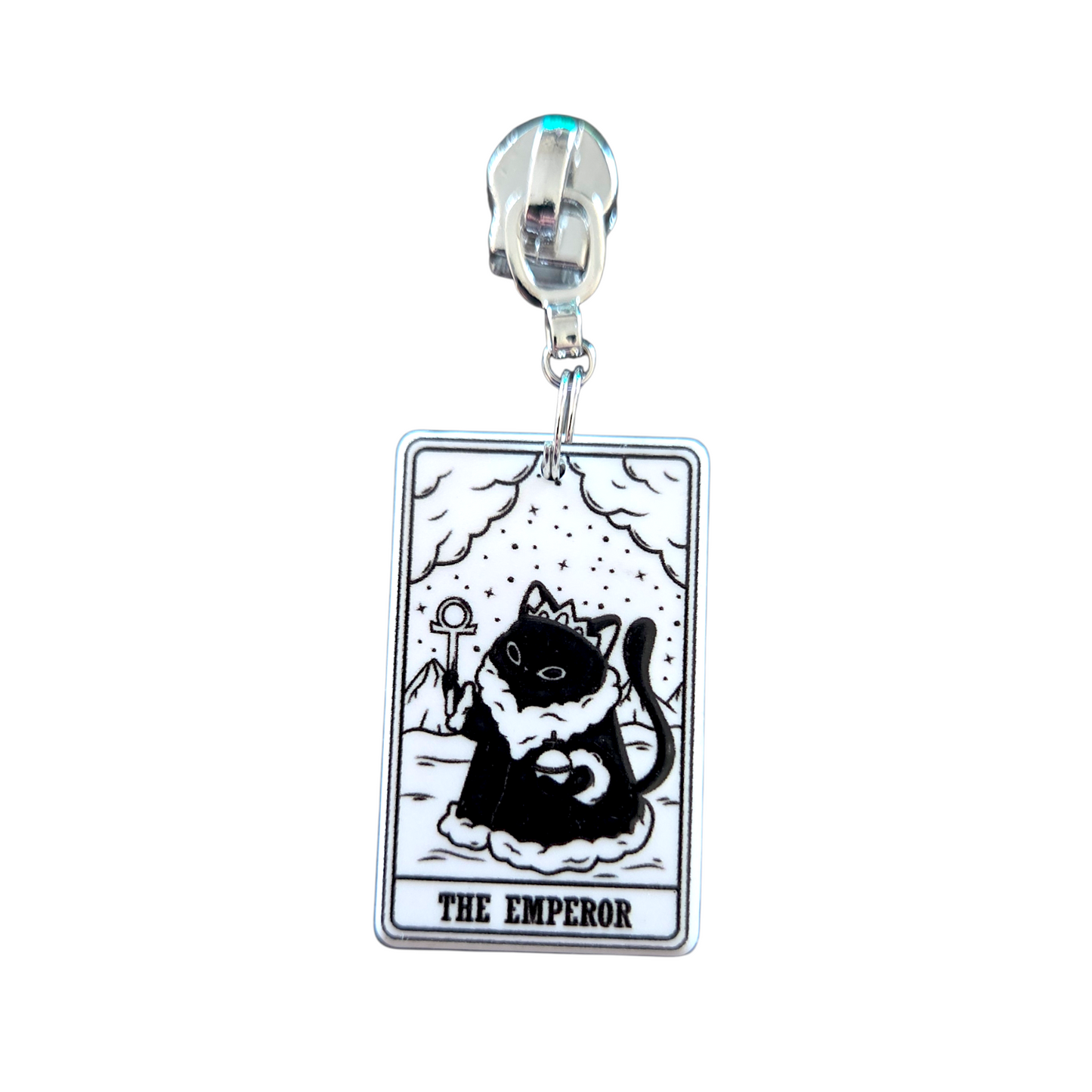 Kitty Tarot Zipper Pull