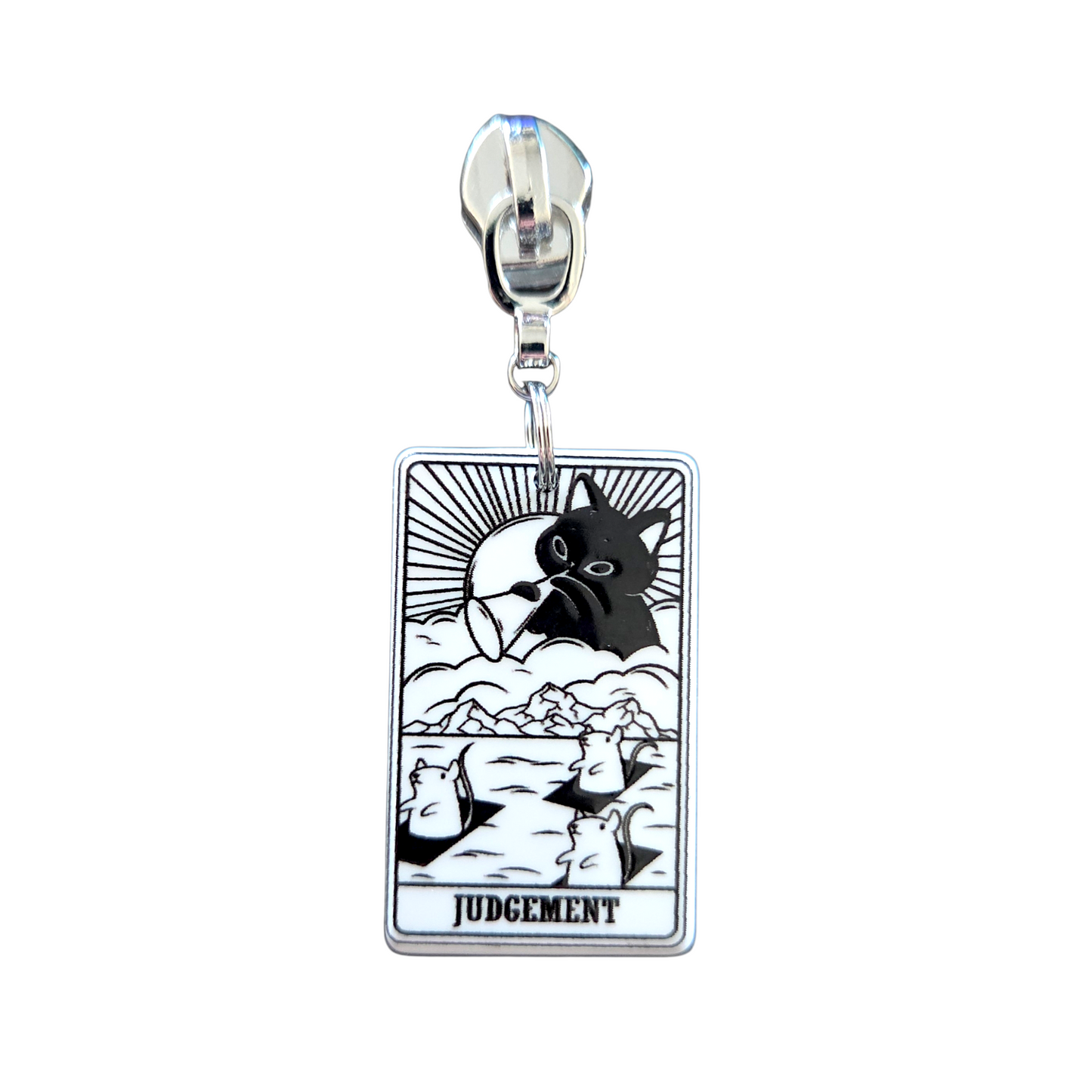 Kitty Tarot Zipper Pull