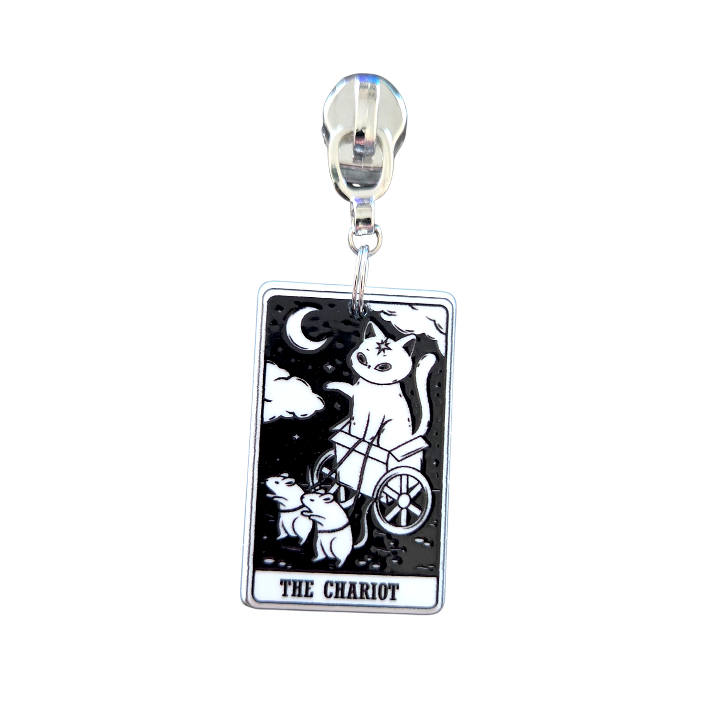 Kitty Tarot Zipper Pull