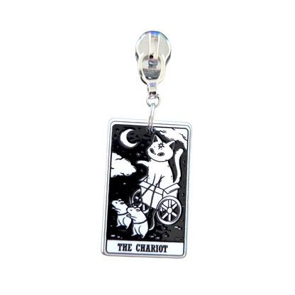Kitty Tarot Zipper Pull