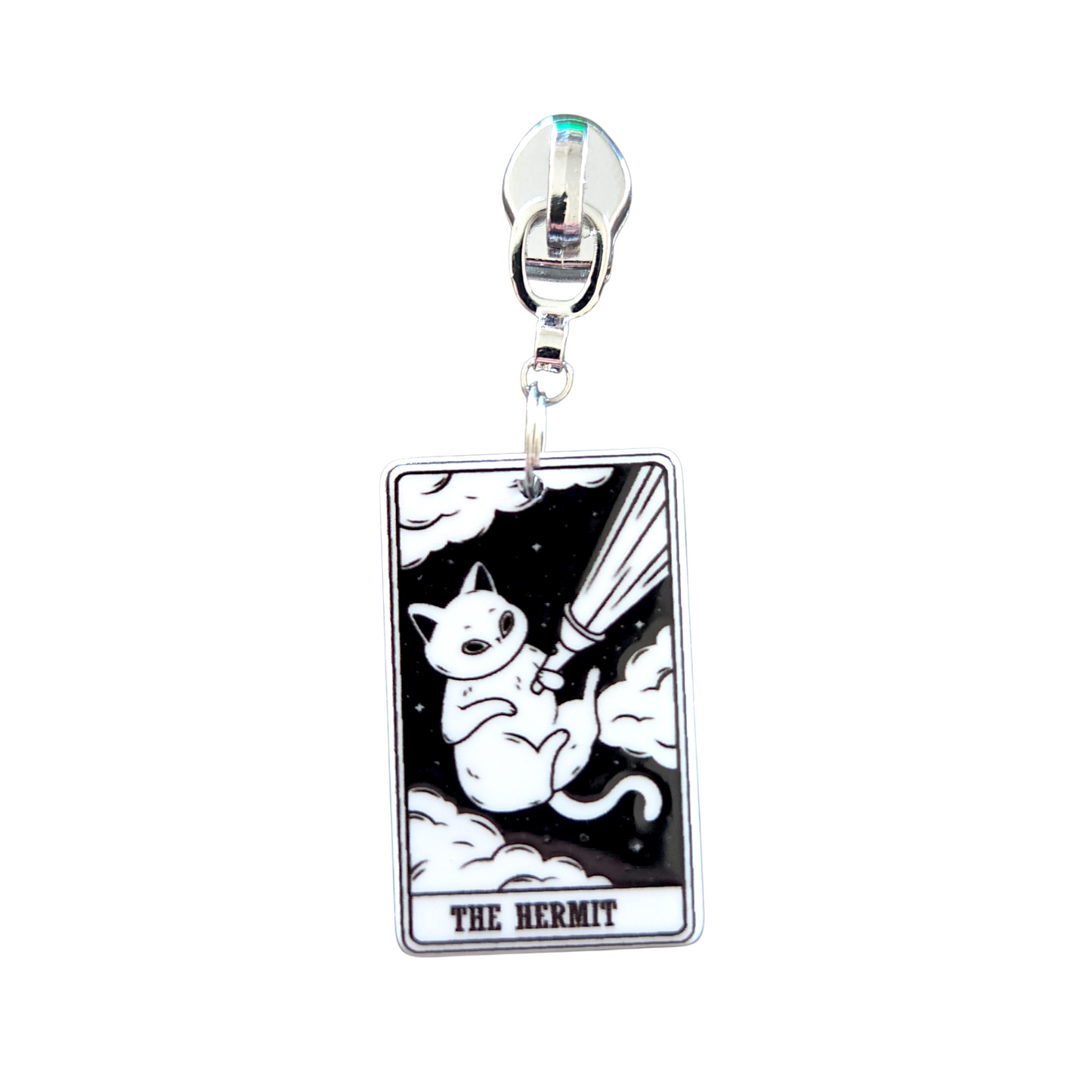 Kitty Tarot Zipper Pull