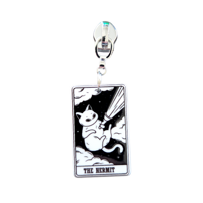Kitty Tarot Zipper Pull