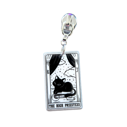 Kitty Tarot Zipper Pull