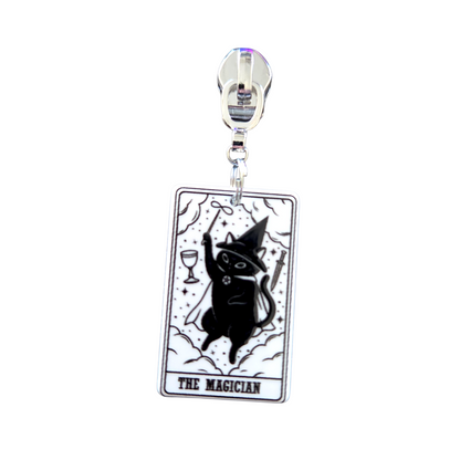 Kitty Tarot Zipper Pull