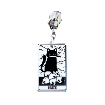 Kitty Tarot Zipper Pull