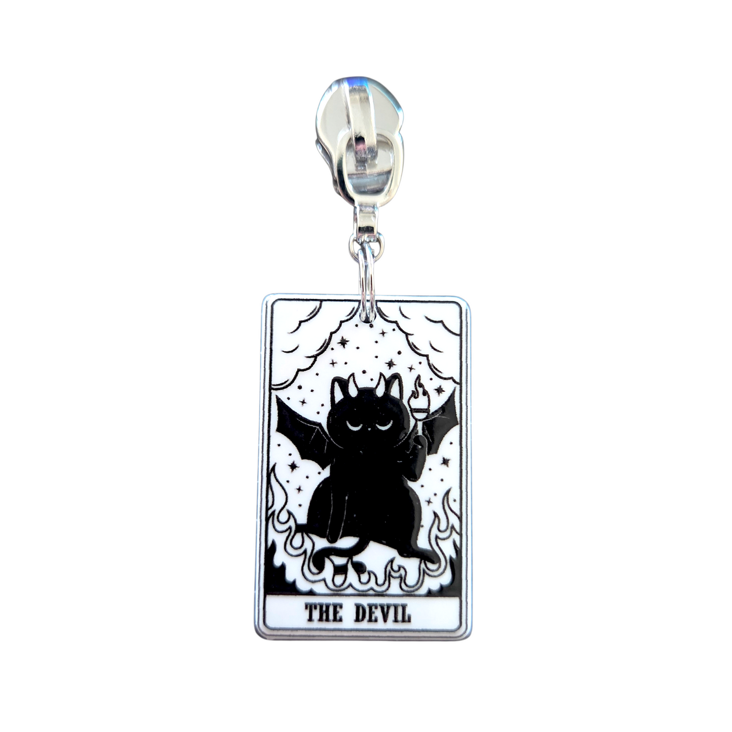 Kitty Tarot Zipper Pull