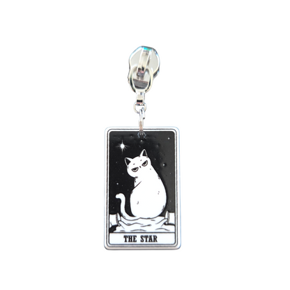 Kitty Tarot Zipper Pull