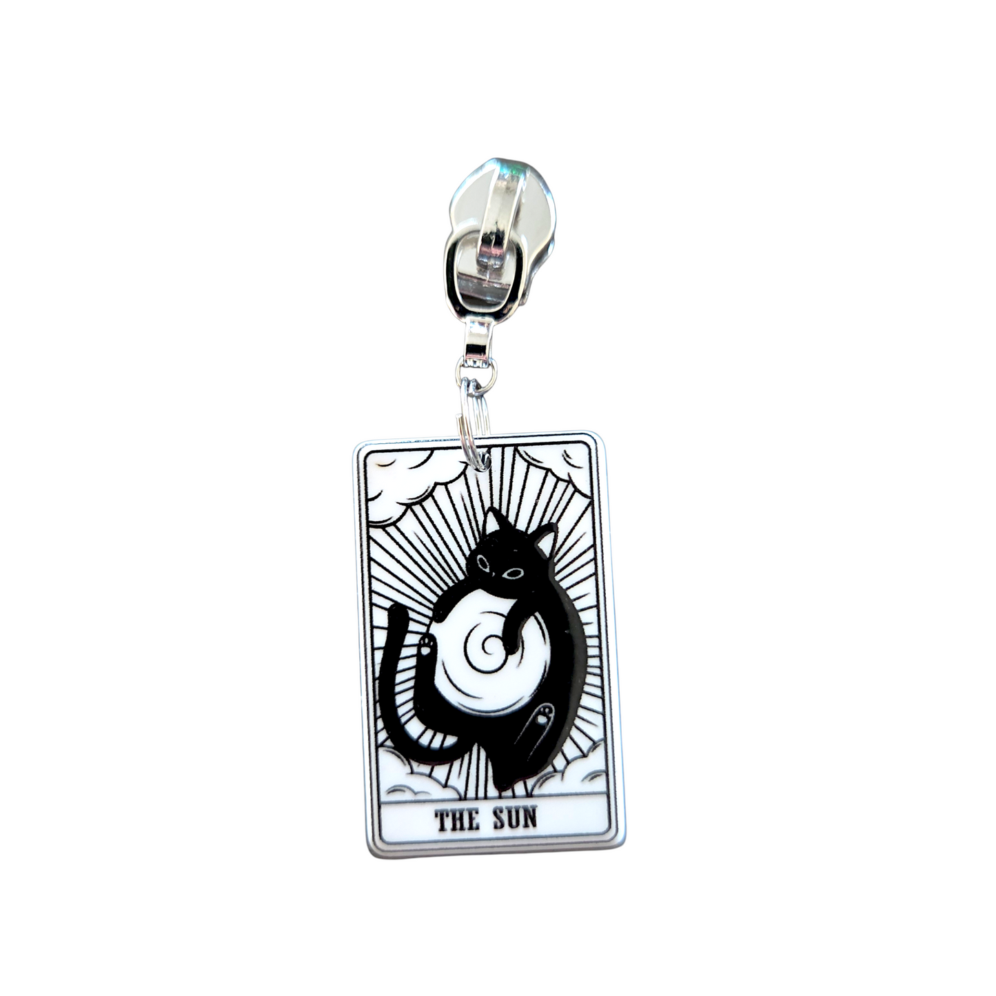Kitty Tarot Zipper Pull