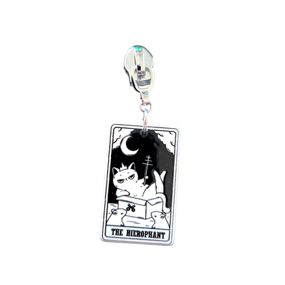 Kitty Tarot Zipper Pull