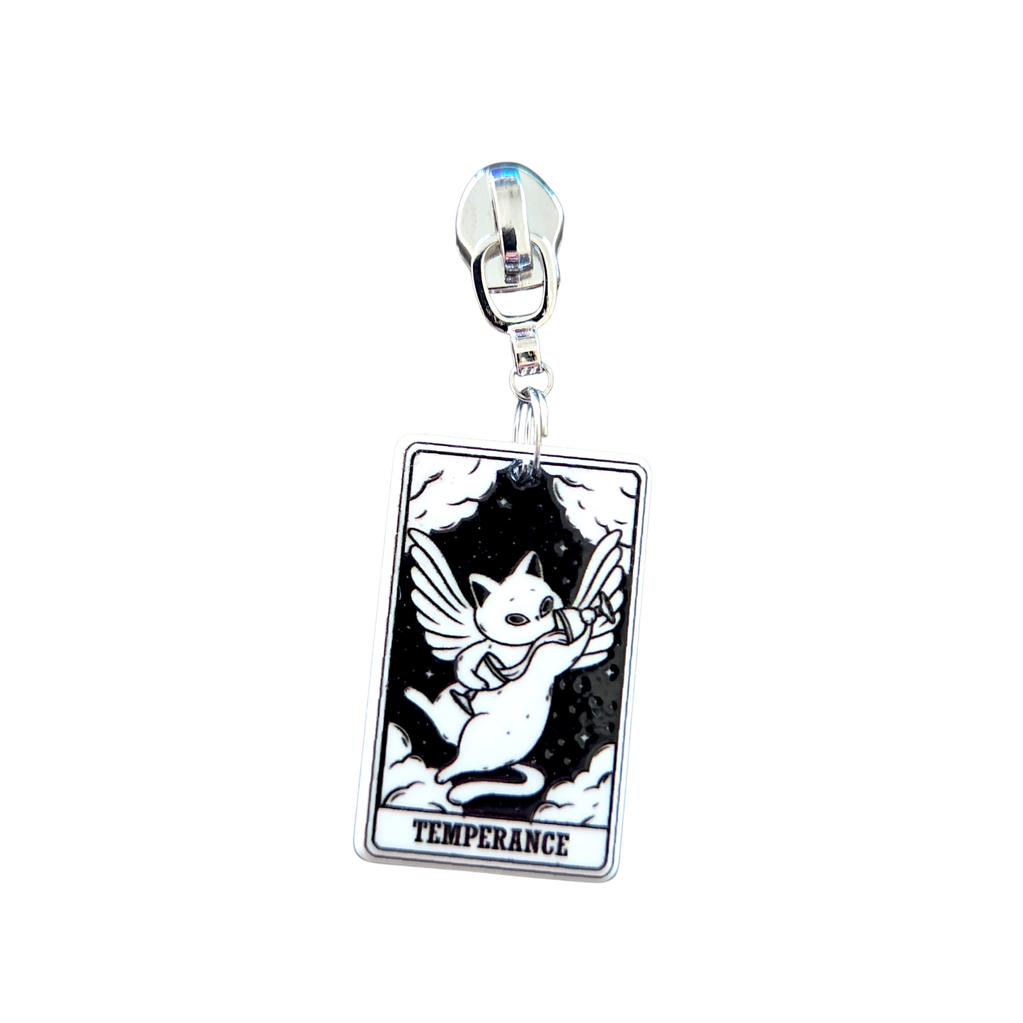 Kitty Tarot Zipper Pull