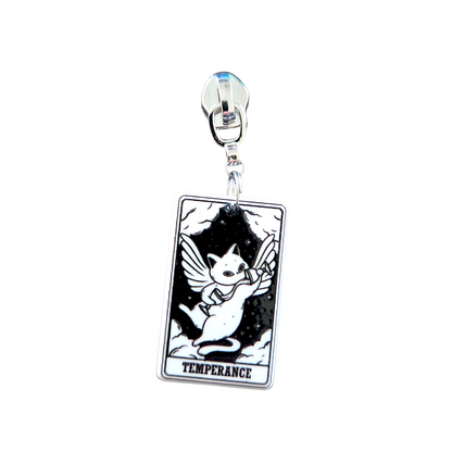 Kitty Tarot Zipper Pull