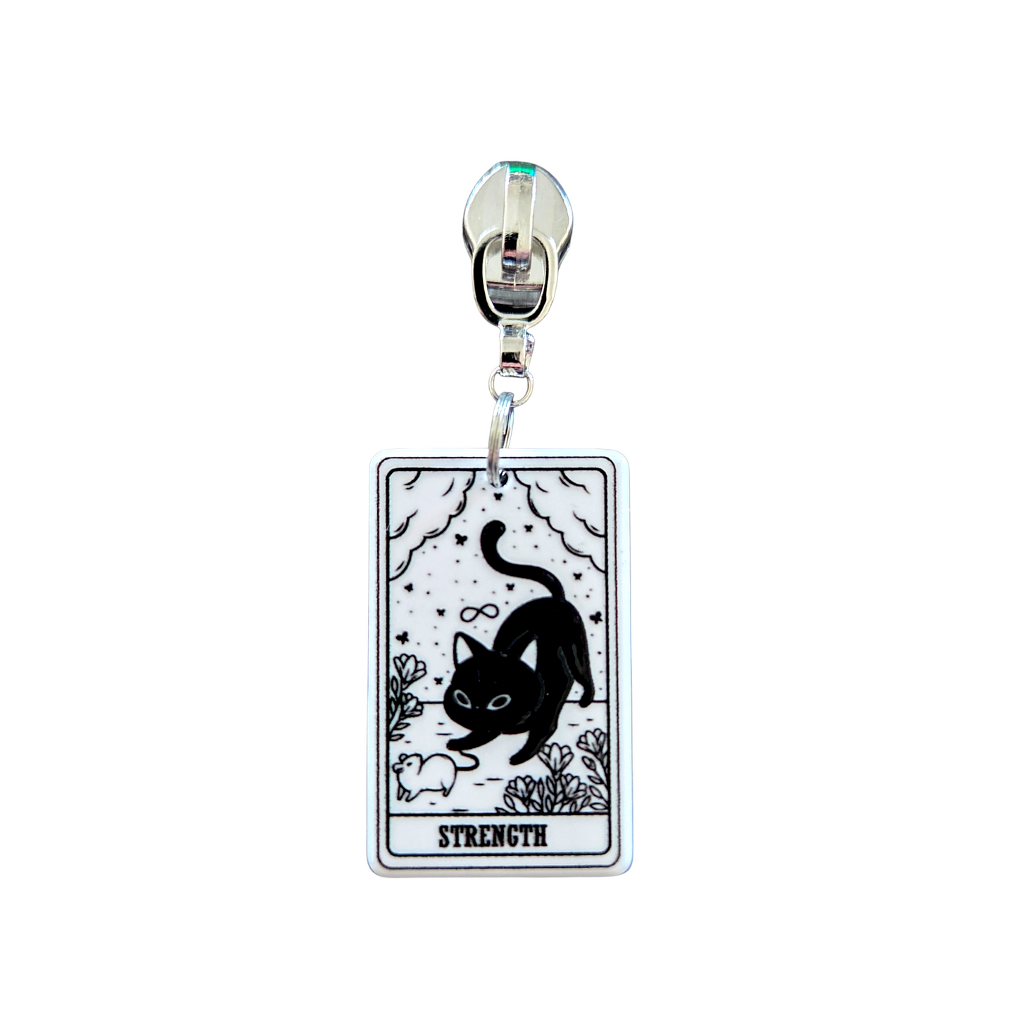 Kitty Tarot Zipper Pull