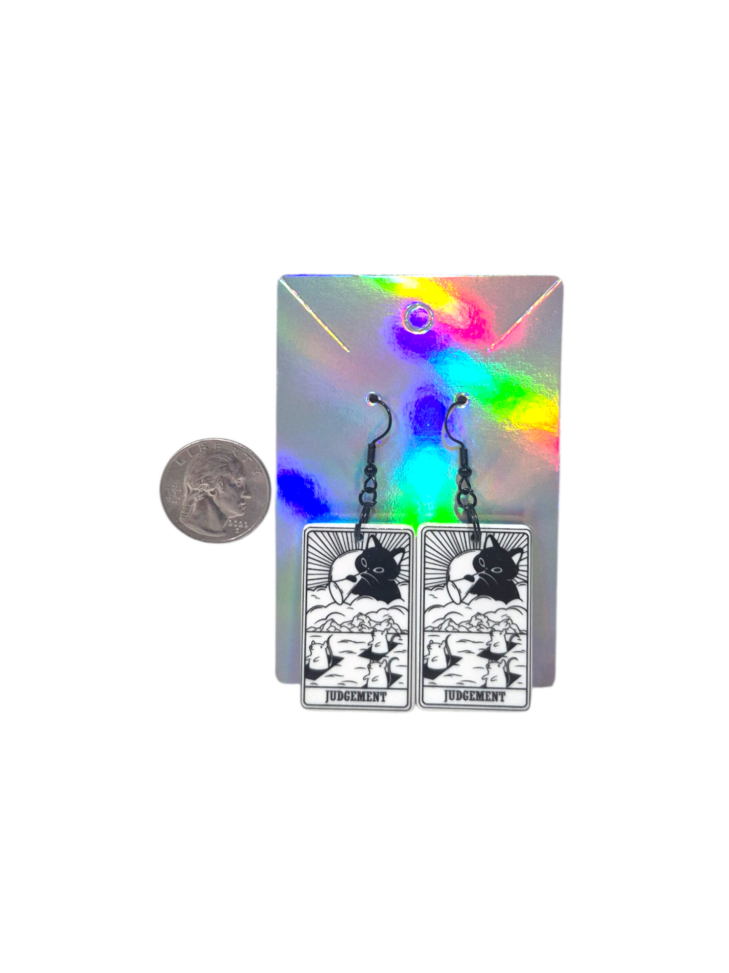 Earrings Kitty Tarot