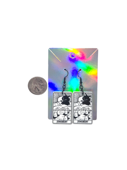 Earrings Kitty Tarot