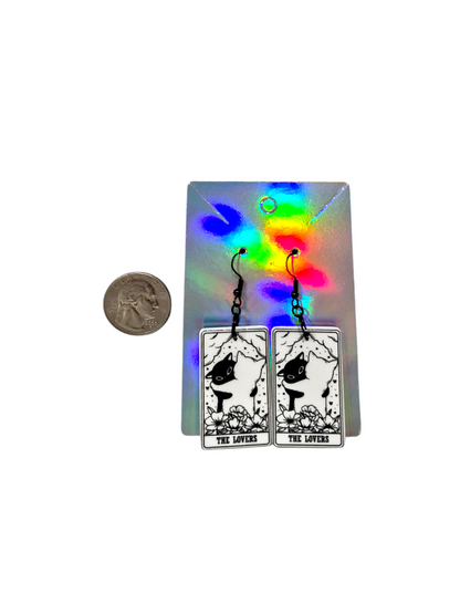 Earrings Kitty Tarot