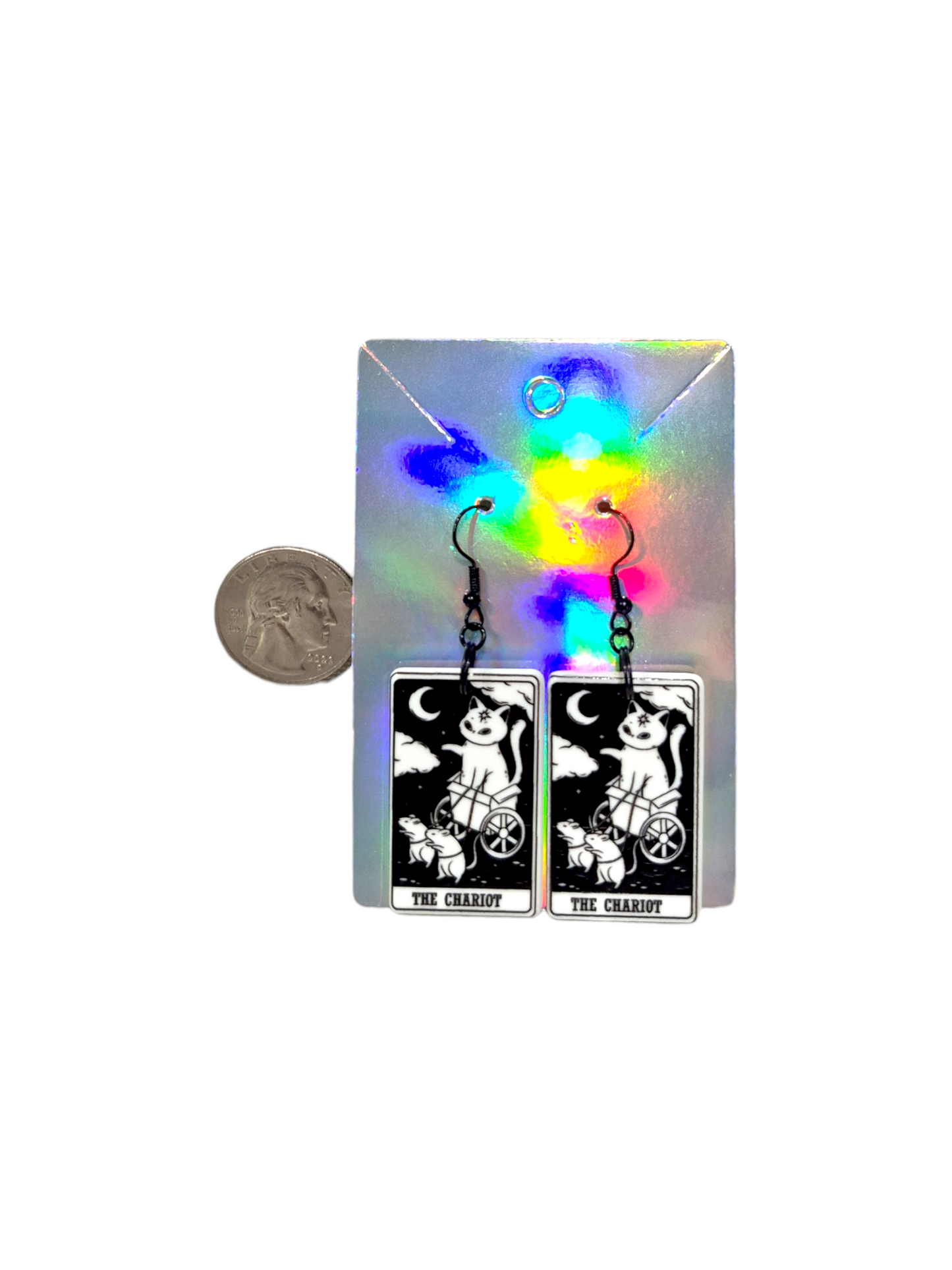 Earrings Kitty Tarot