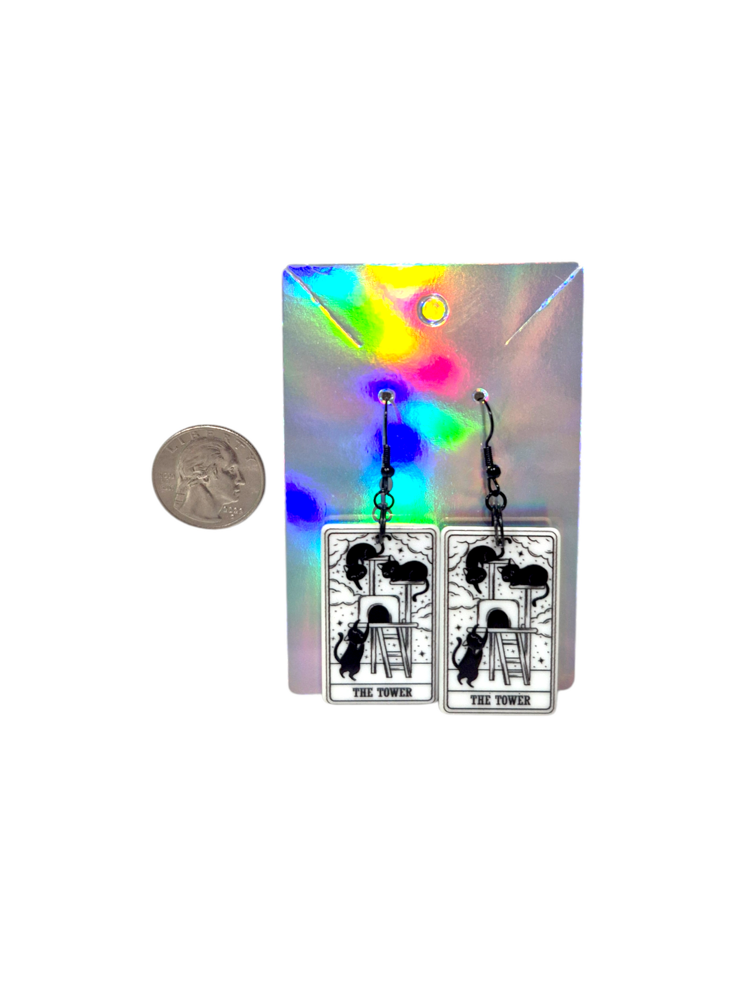 Earrings Kitty Tarot
