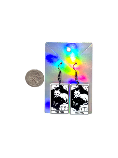 Earrings Kitty Tarot