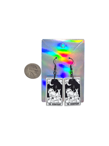 Earrings Kitty Tarot