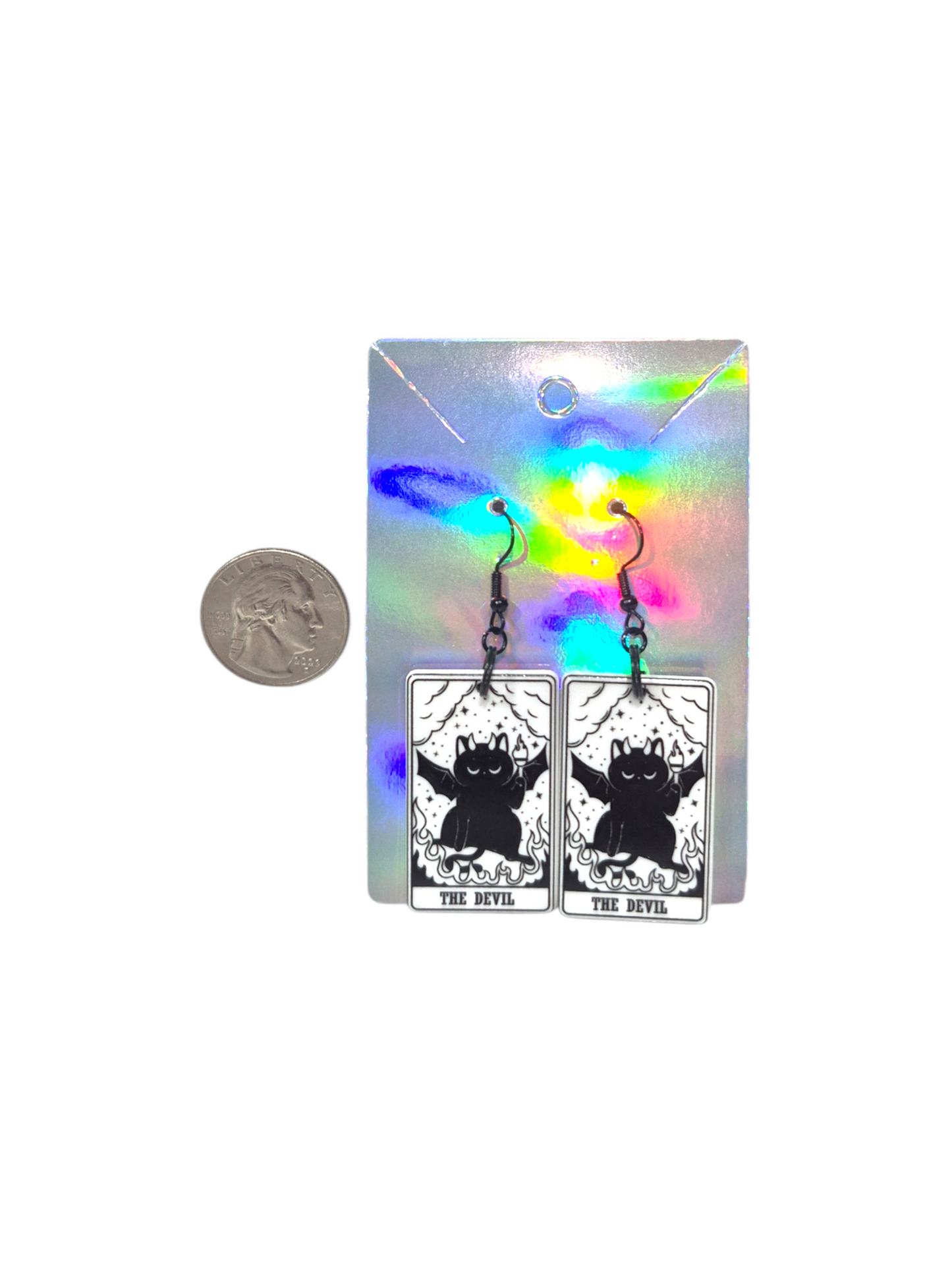 Earrings Kitty Tarot