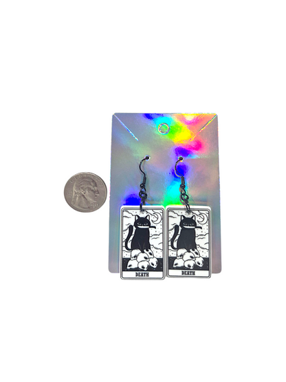 Earrings Kitty Tarot