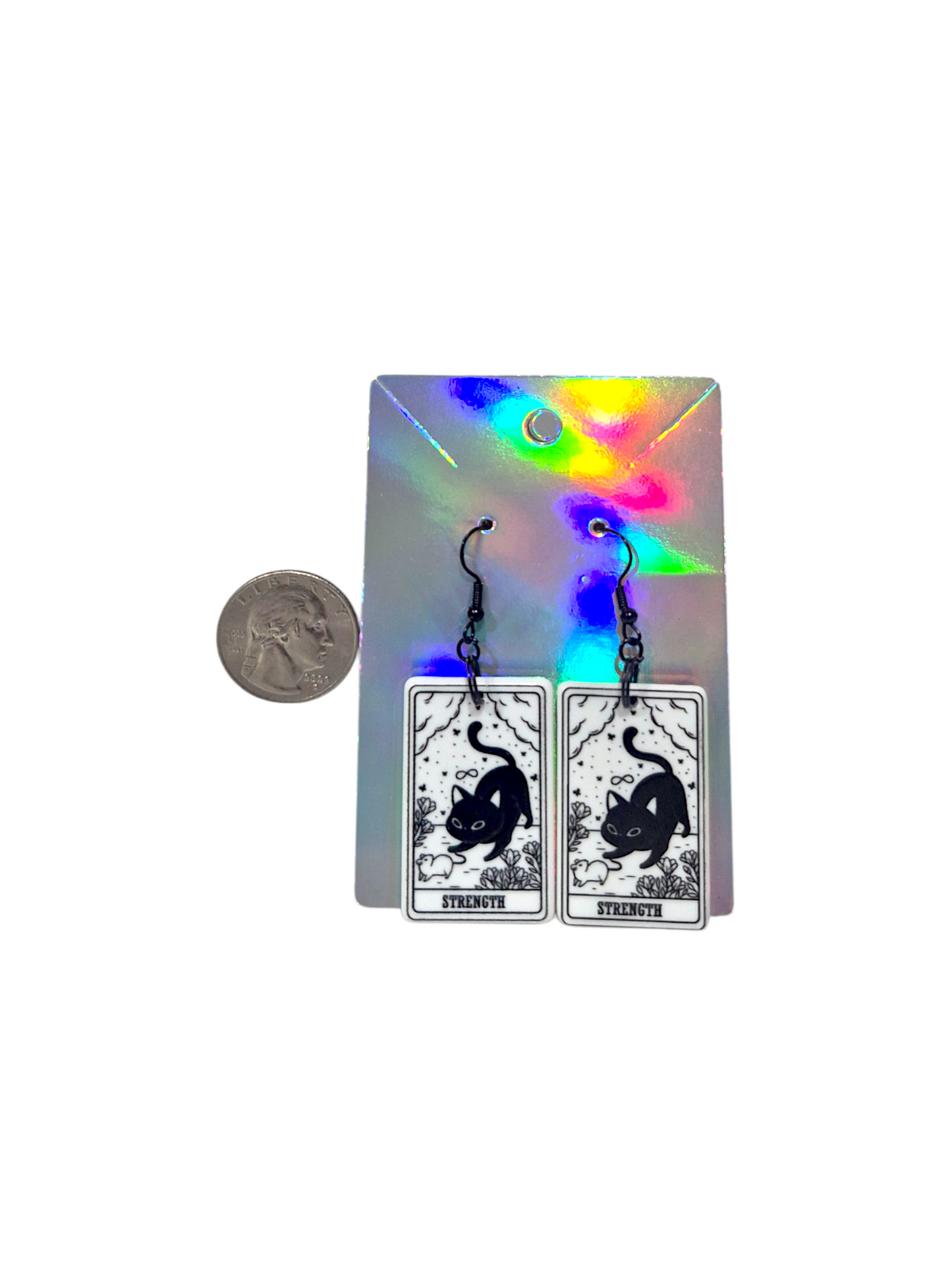 Earrings Kitty Tarot