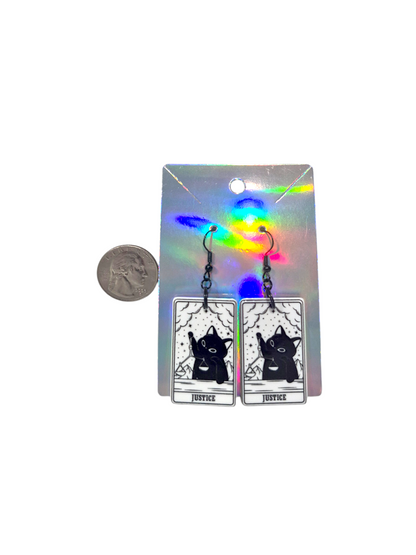 Earrings Kitty Tarot