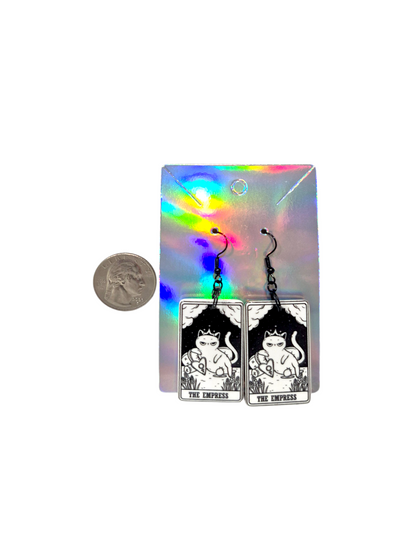 Earrings Kitty Tarot