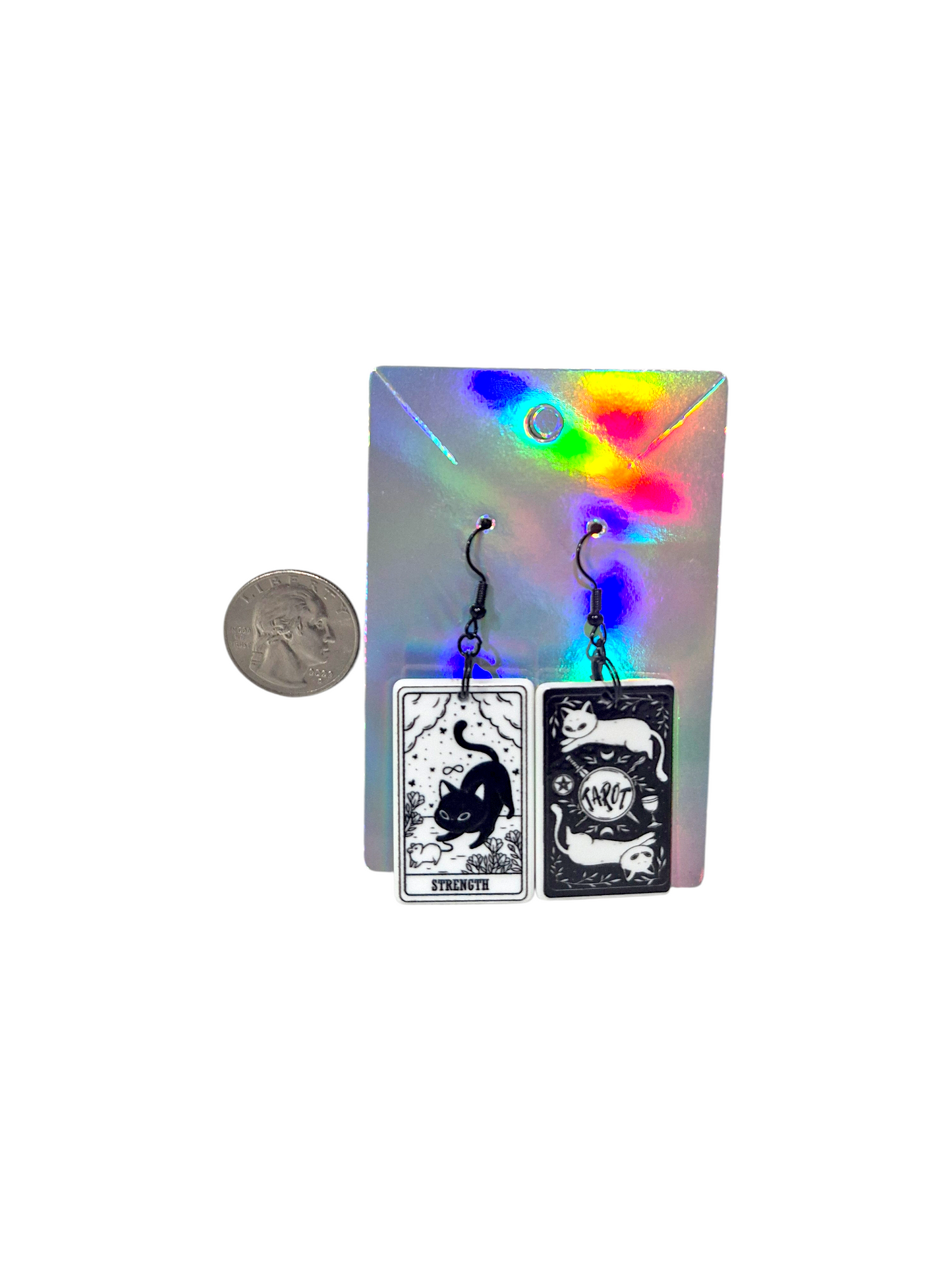 Earrings Kitty Tarot