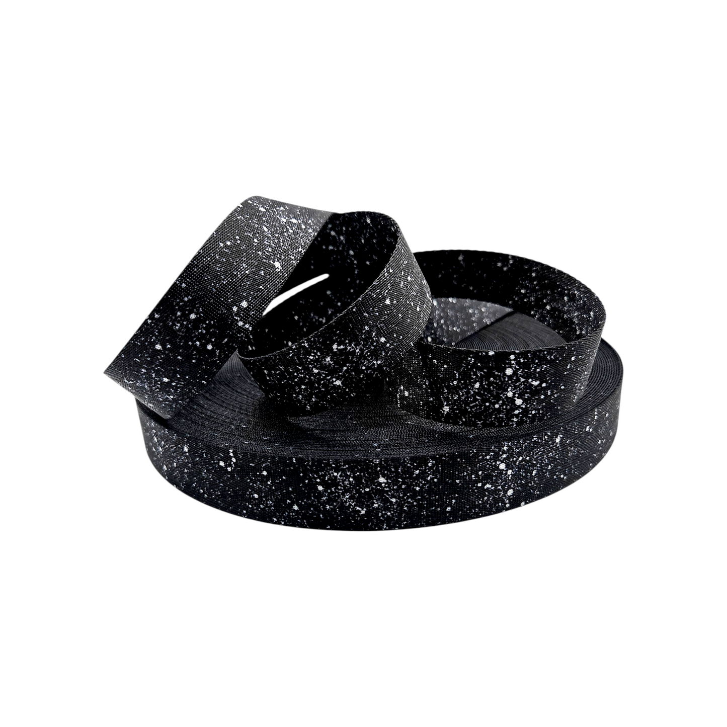 Spatter Black and White Webbing