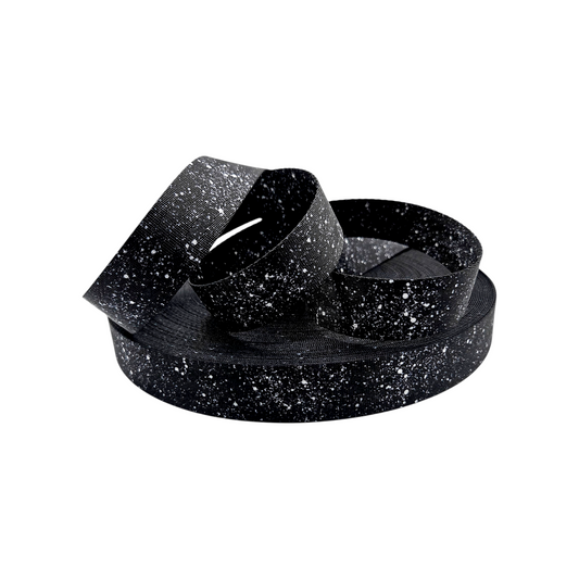 Spatter Black and White Webbing