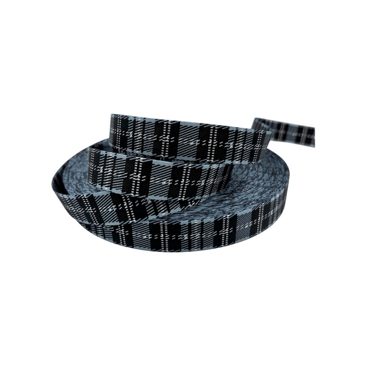 Monochrome Plaid Webbing