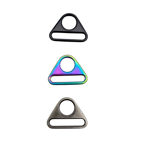 1" Triangle Rings - Set of 2