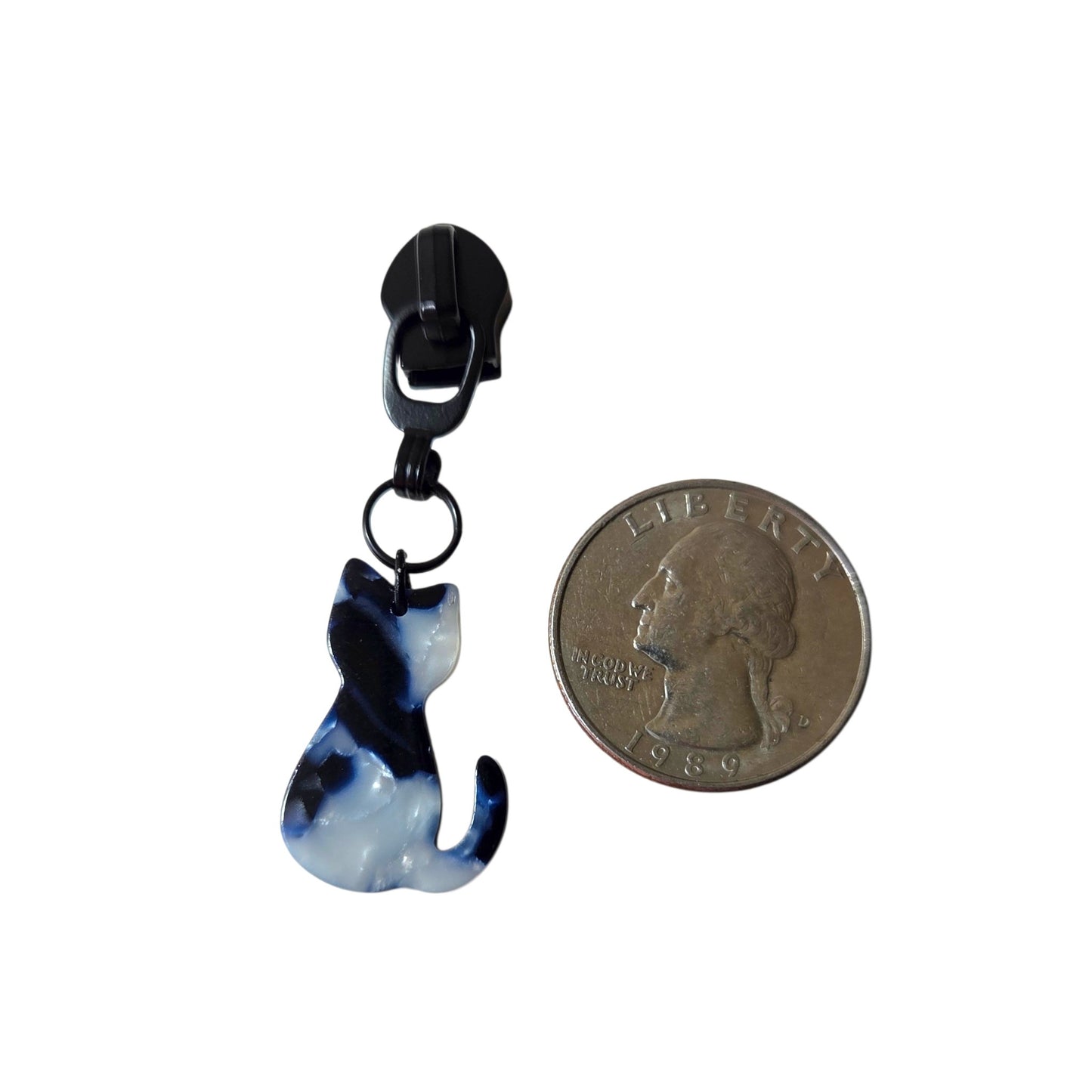 Crystal Cats Zipper Pulls