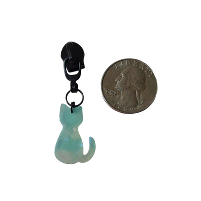 Crystal Cats Zipper Pulls