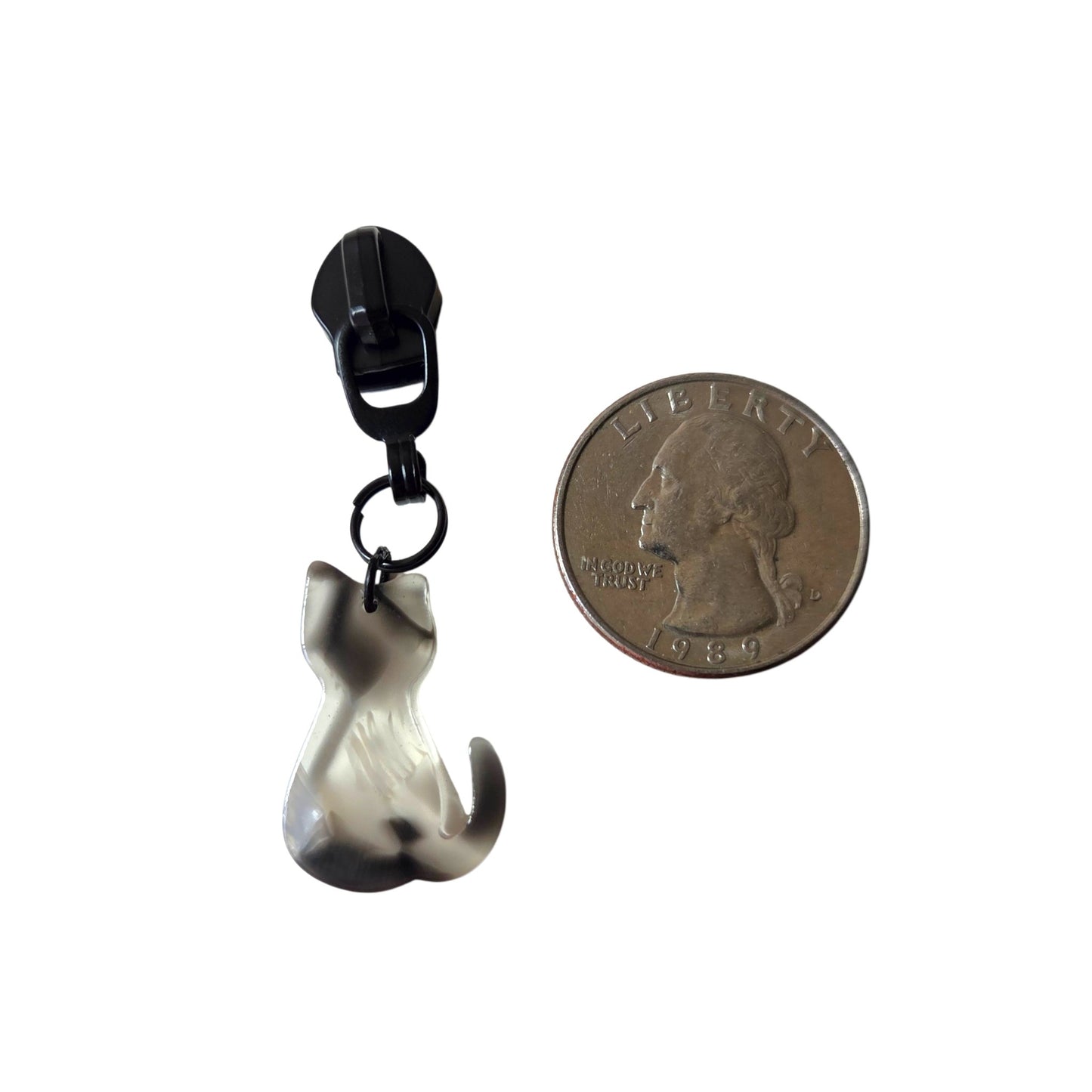 Crystal Cats Zipper Pulls