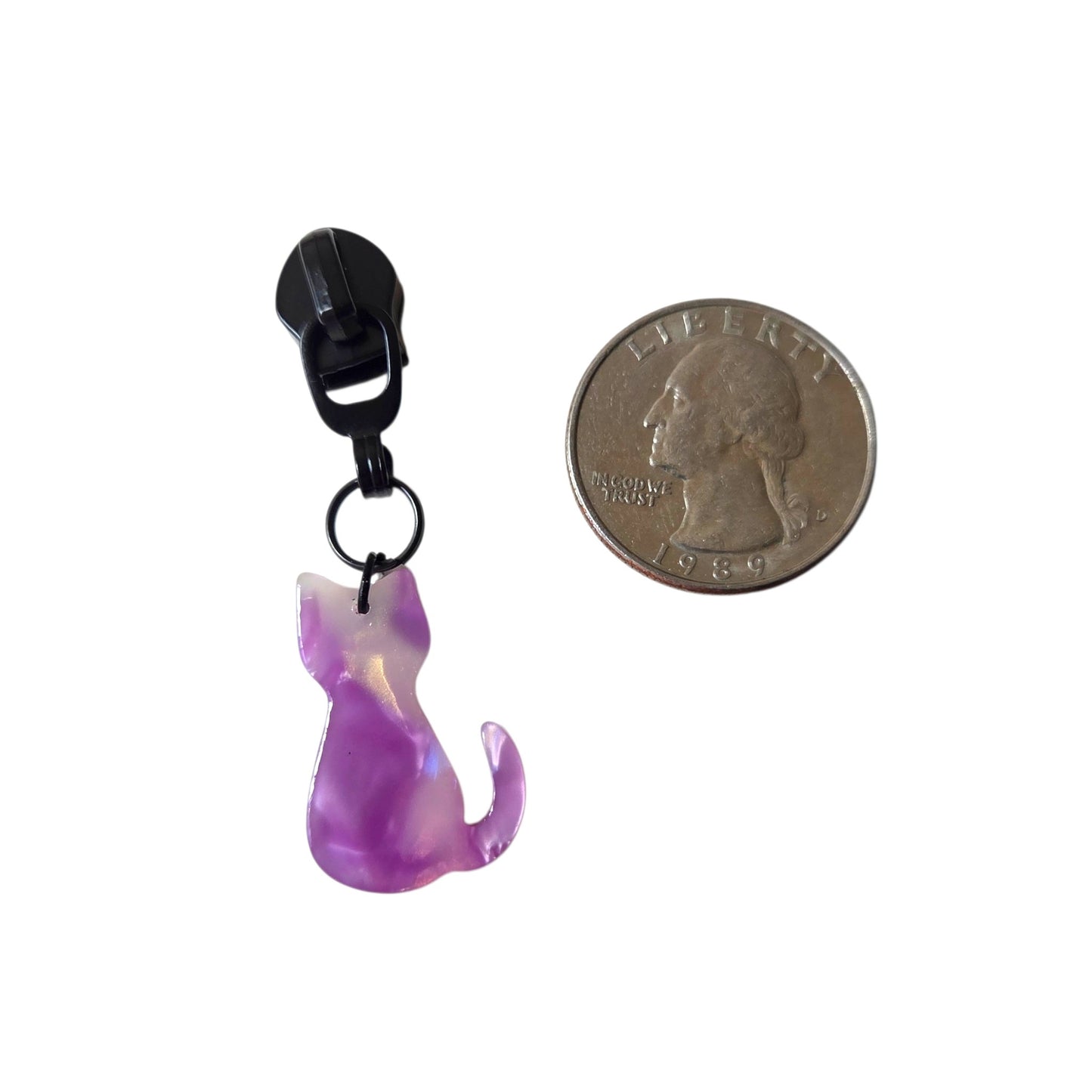 Crystal Cats Zipper Pulls