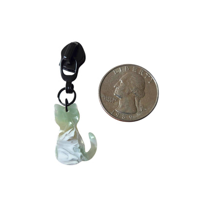 Crystal Cats Zipper Pulls