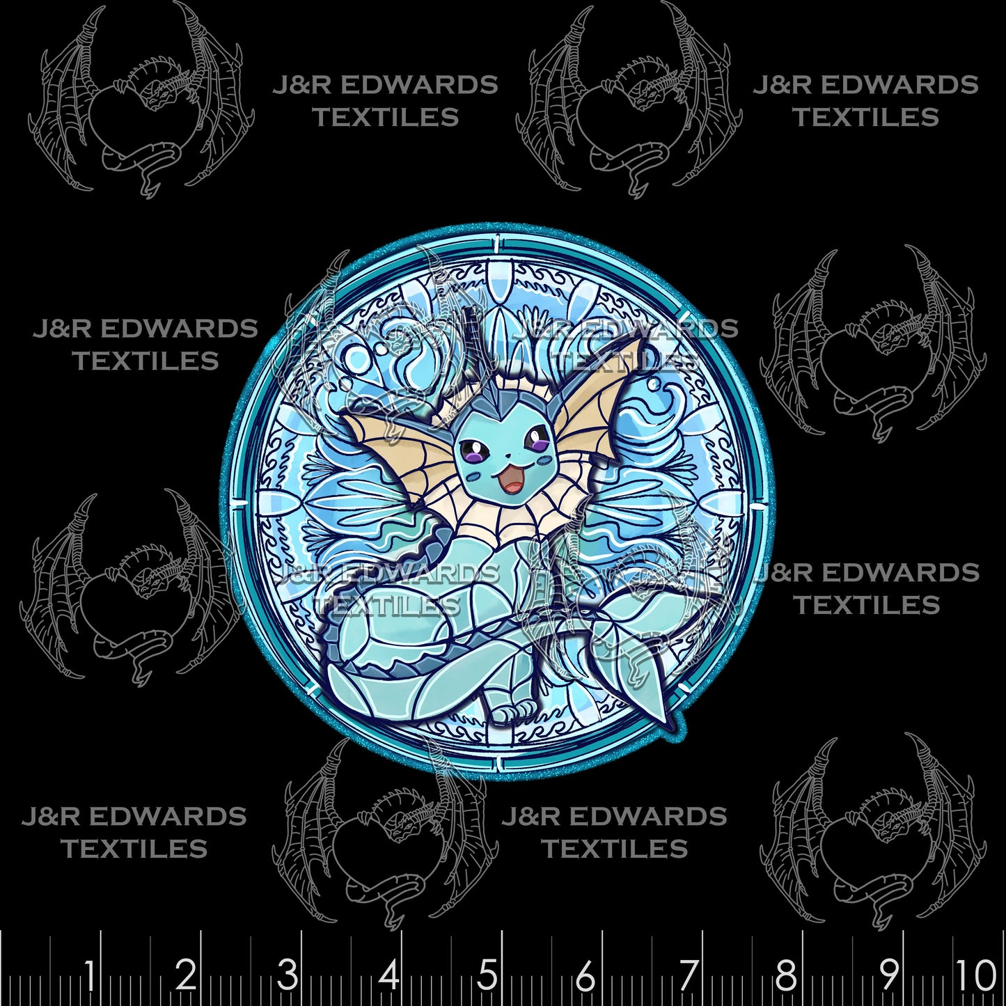 Panel Glass Vaporeon