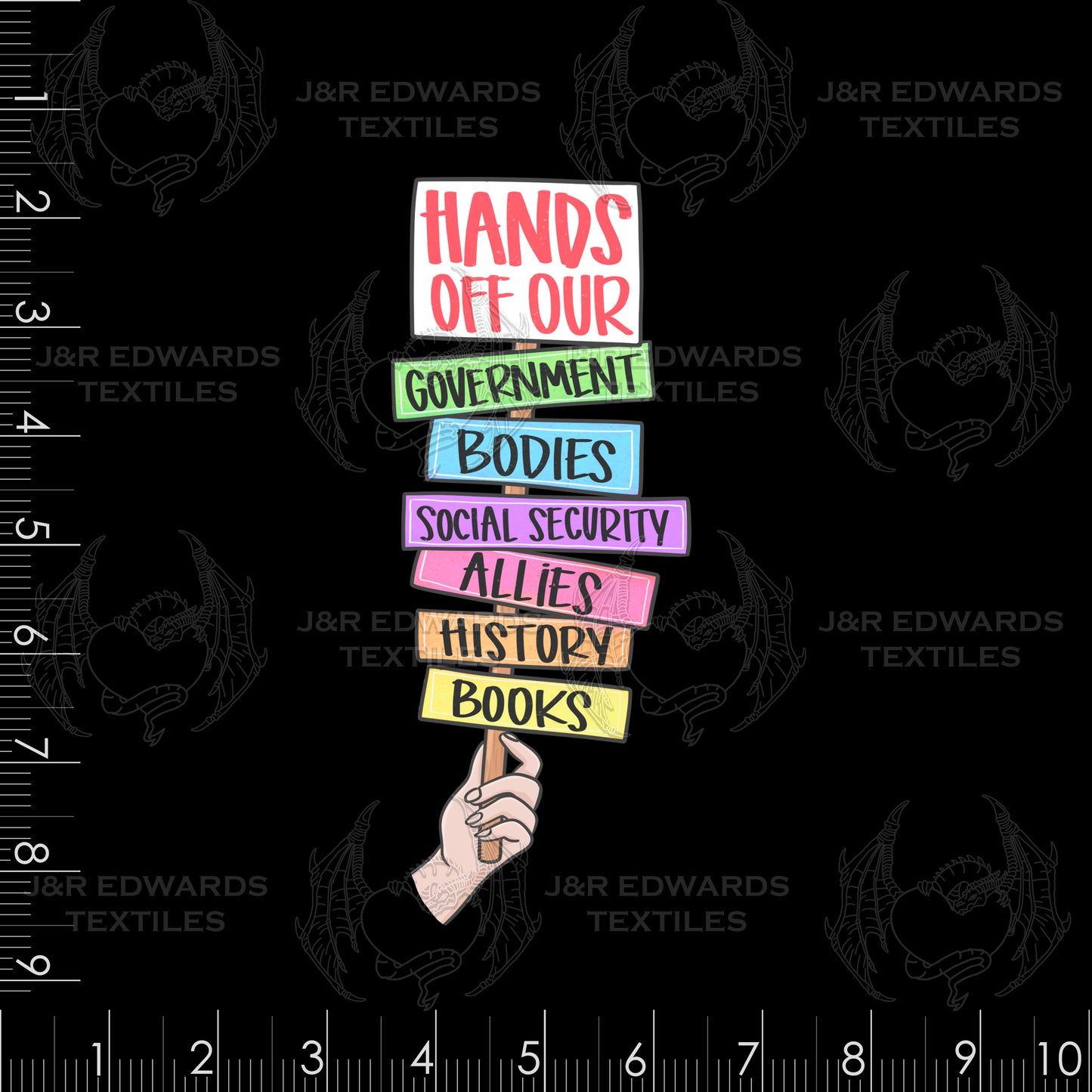 Panel Protest Power Hands Off