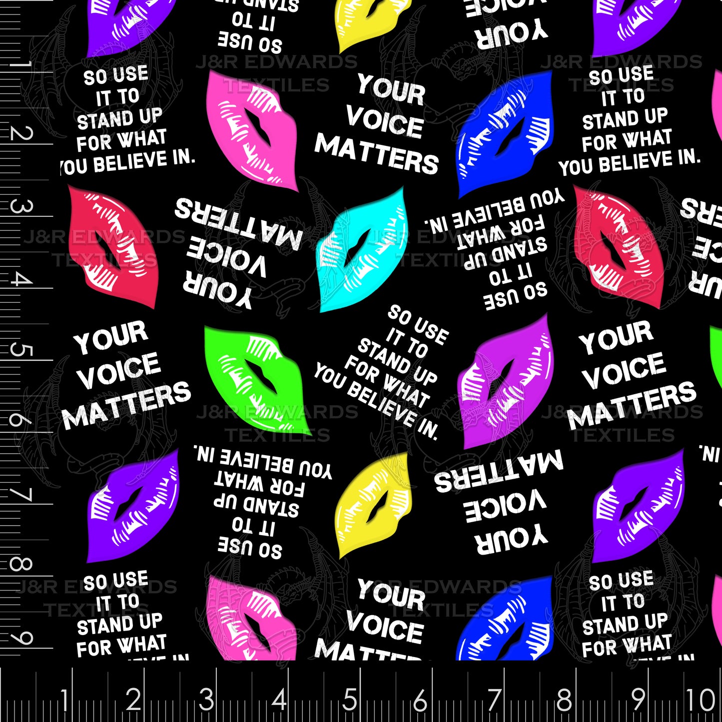 Pop Art Quote Lips